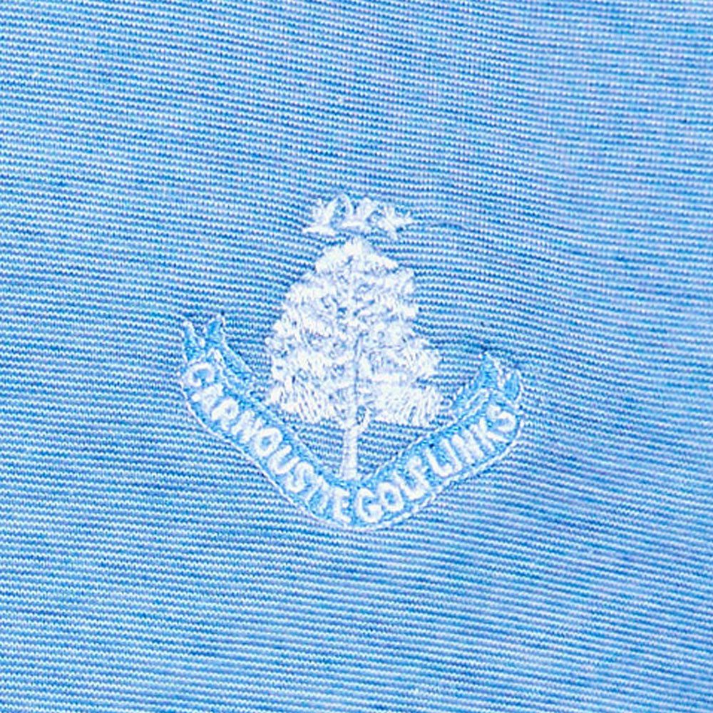 The Zinna Plain Polo Shirt - Heather Light Blue