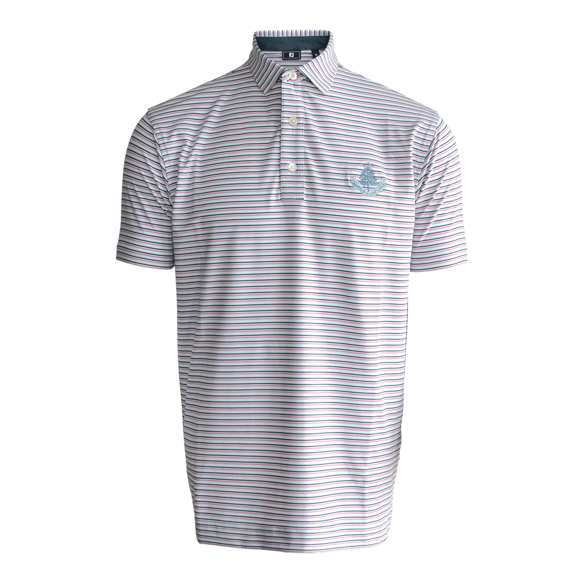 Balance Strip Polo Shirt - Skyway/White/Denim/Pink Lemonade