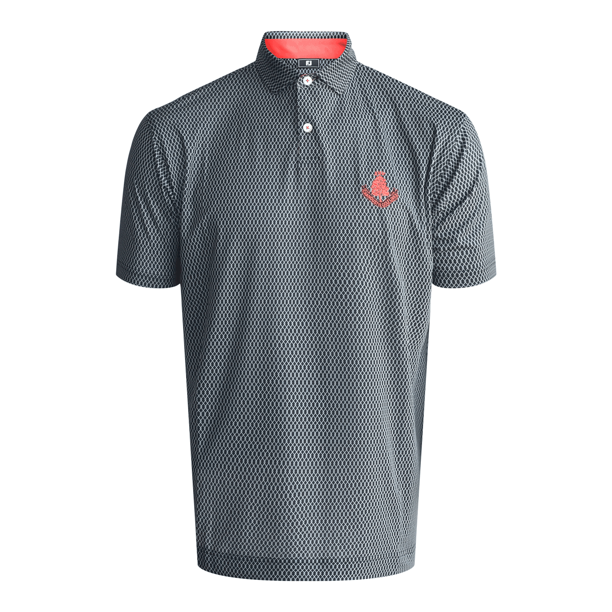 Irongate Print Polo Shirt - Black White