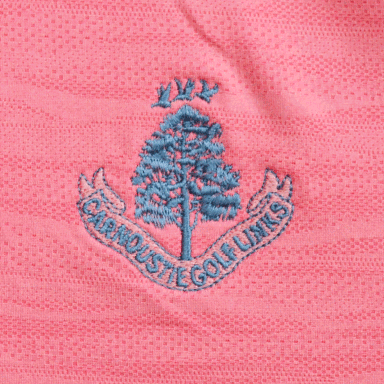 Wave Jacquard Chill Out 1/4 Zip - Pink Lemonade