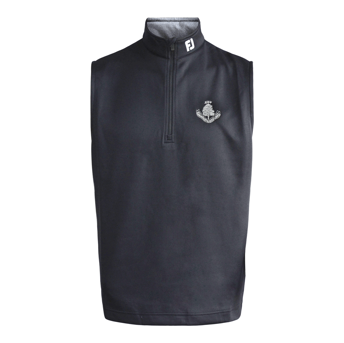 Half Zip Vest - Black