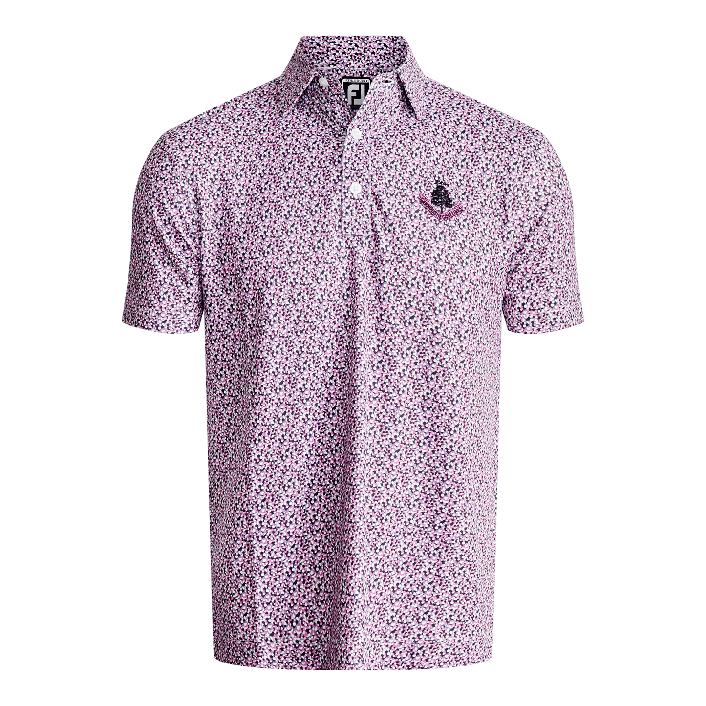 Confetti Print Polo - Violet