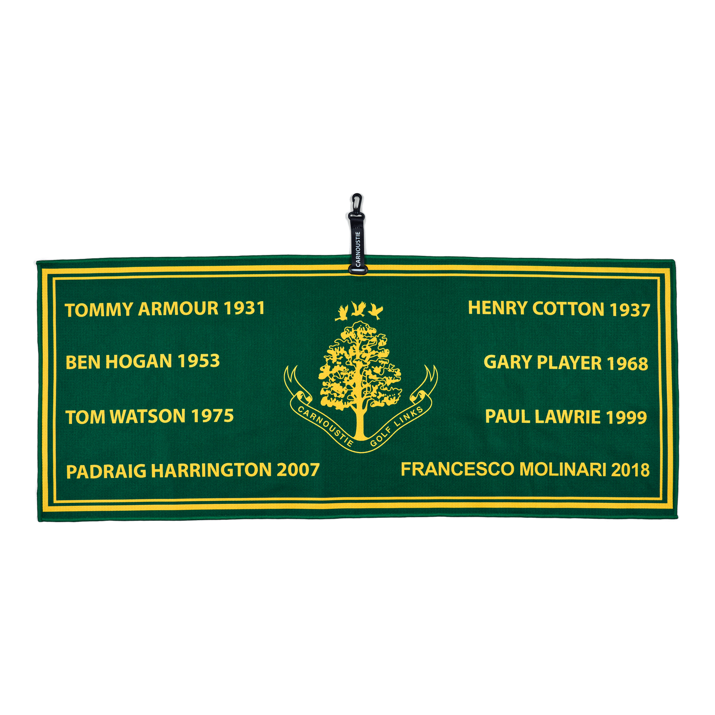 Microfibre Champions Towel - Green/Gold