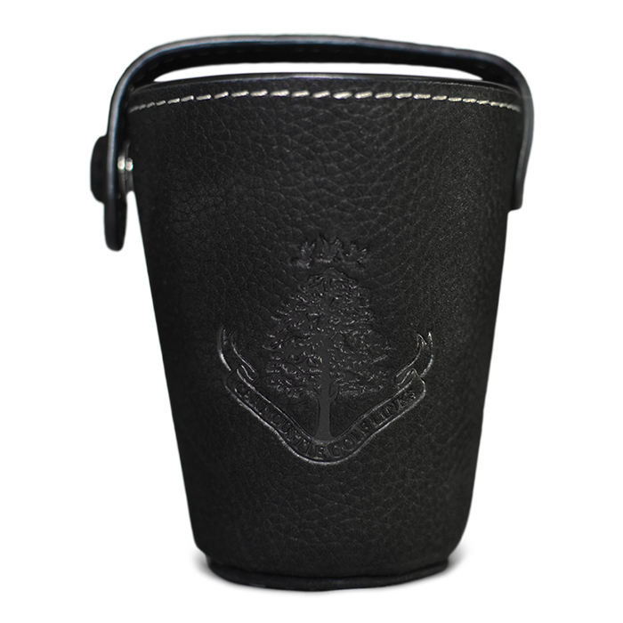 Leather Bound Sharing Cups (Set Of 4) - Matt Black