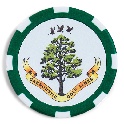 Poker Chip Ball Marker - Green