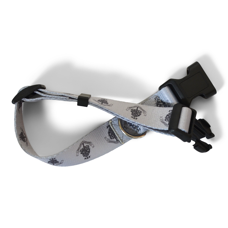 Large Dog Collar - Grey Black