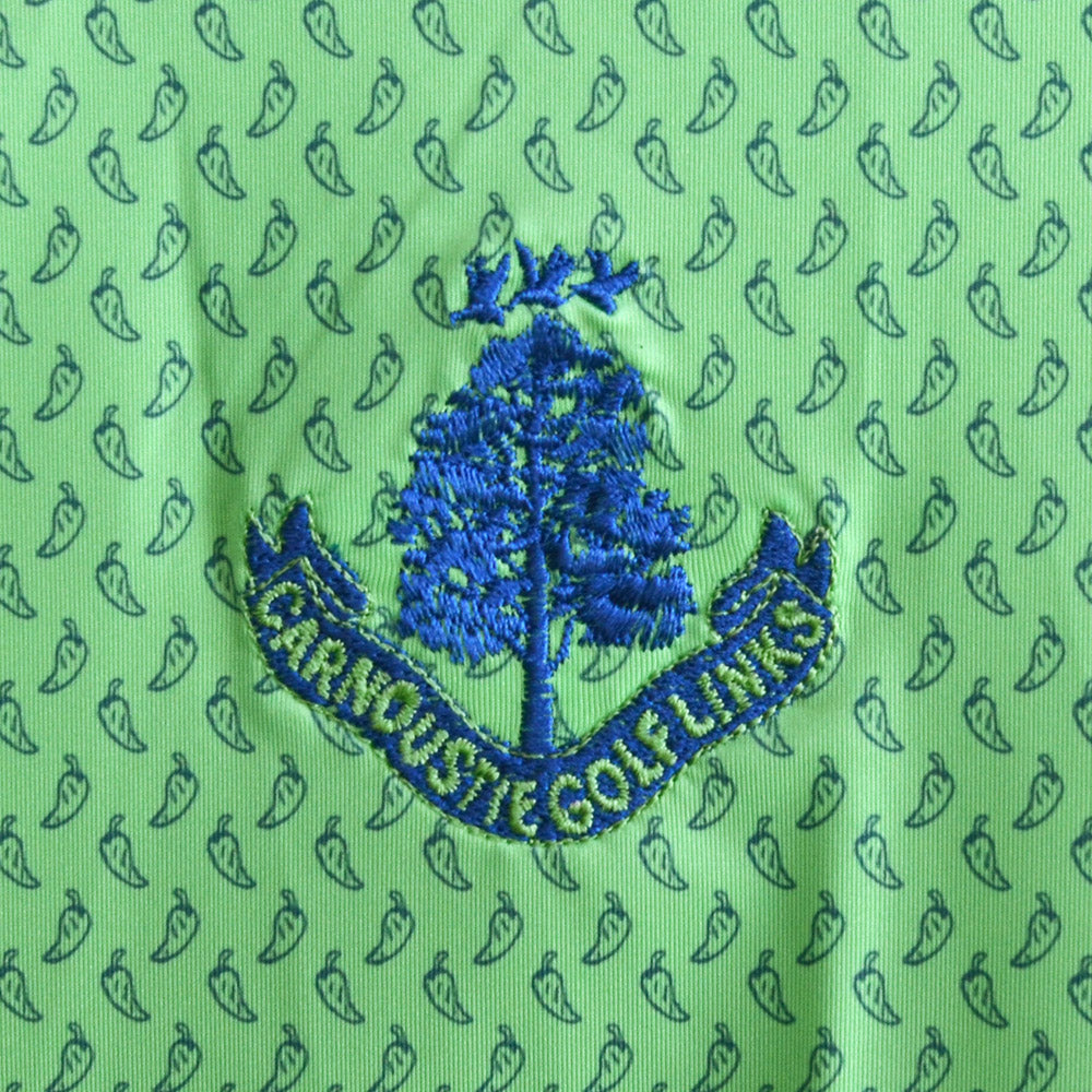 Sarasota Pattern Polo - Bermuda Green/Cobalt