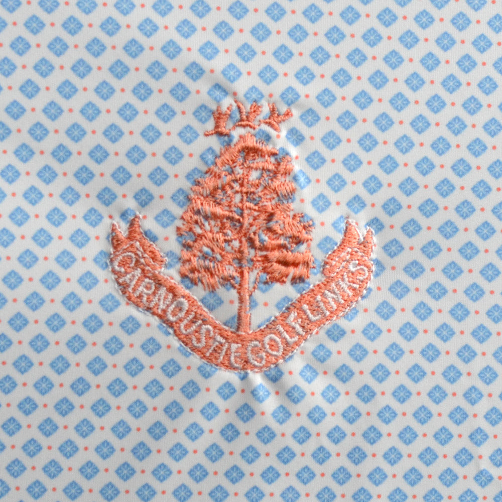 Pattern Polo - White/Citrus/Blue Jay