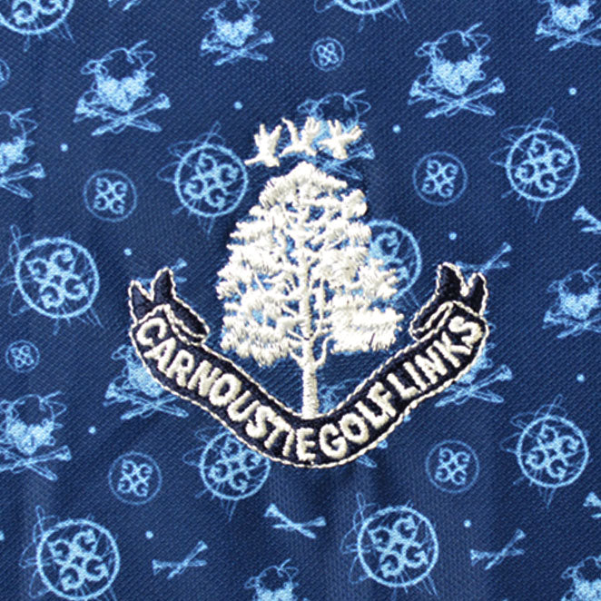 Printed Logo Pique Polo Shirt - Blueprint