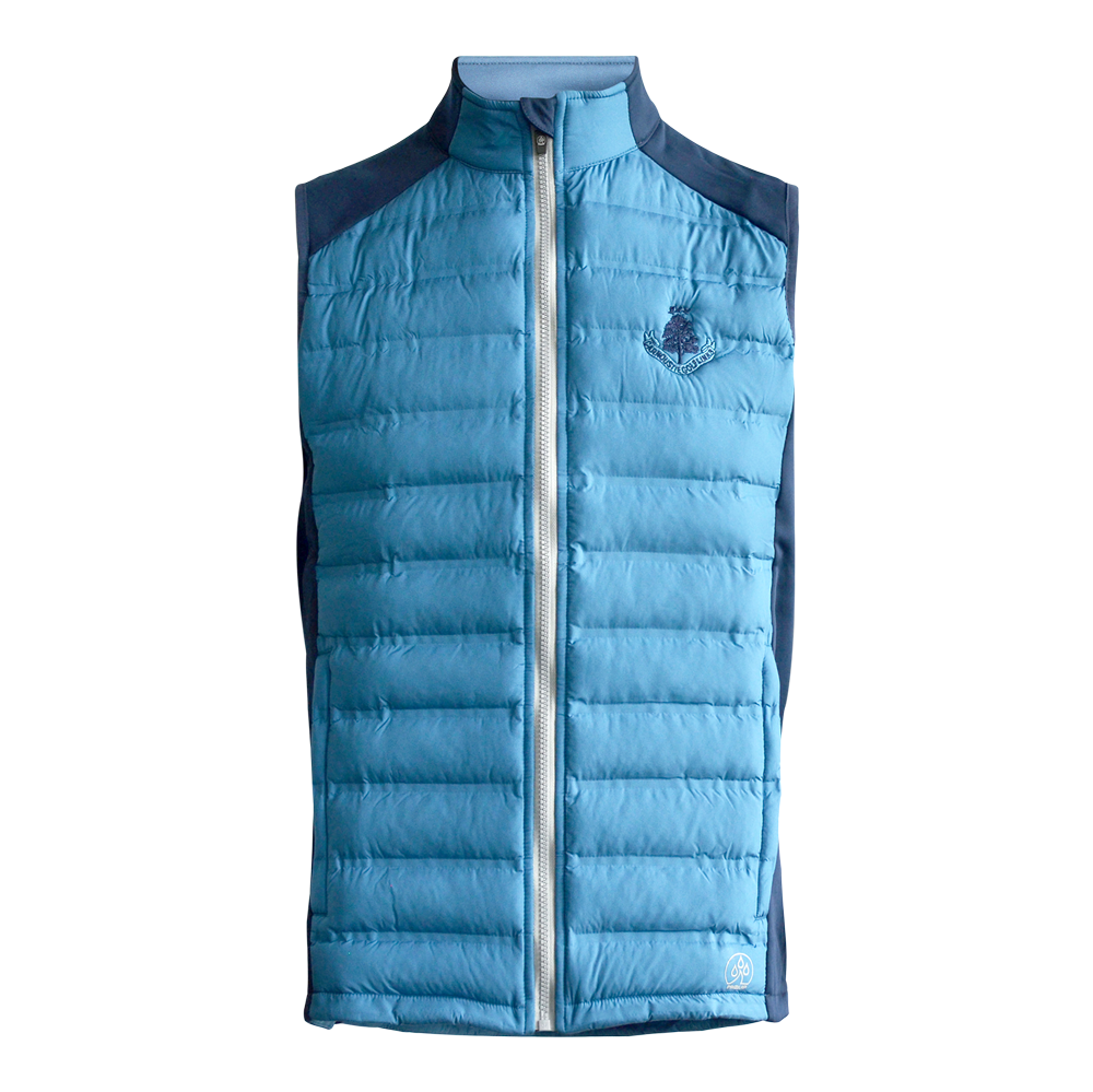 Helm Quilt Gilet - Navy/Mid Blue