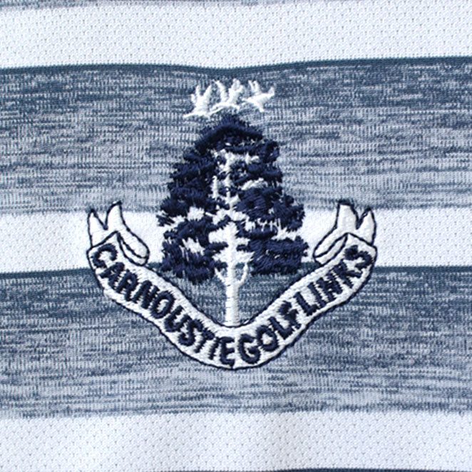 Stripe Polo Shirt - Collegiate Navy/White