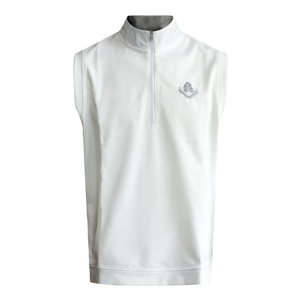 Elevated 1/4 Zip Vest - White
