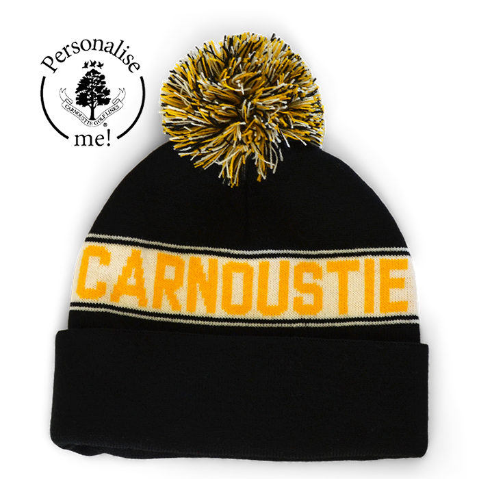 The Sideliner Beanie Hat - Black/White/Gold
