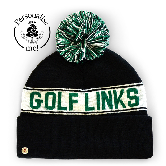 The Sideliner Beanie Hat - Black/White/Green