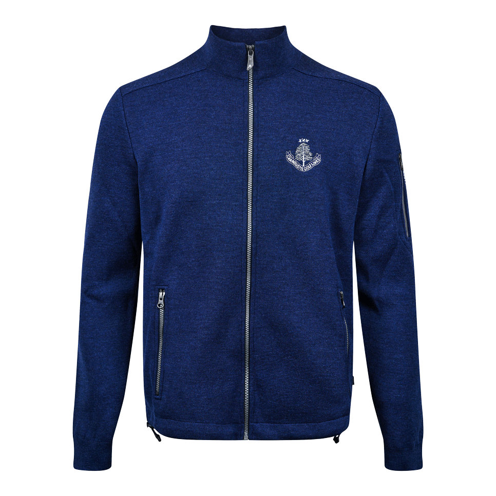 Assar Full Zip Wind Breaker - Steel Blue