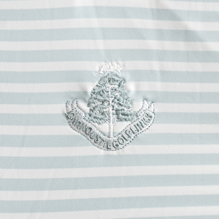 Ultimate Stripe Polo - Wonder Blue/White