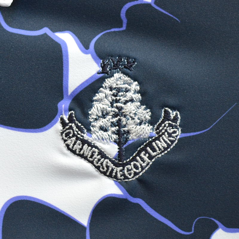 Enya Pattern Polo Shirt - Atlanta Blue/Ultraviolet