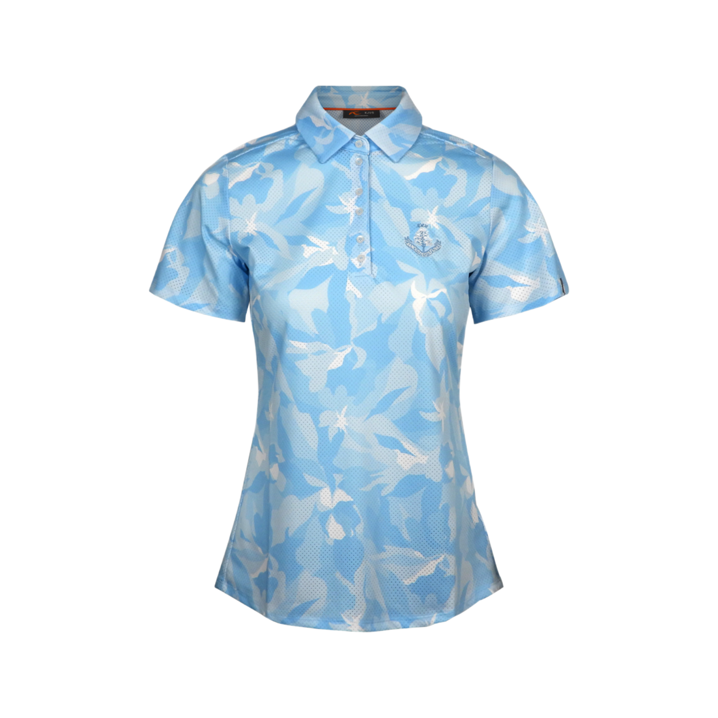Eve Polo Shirt - Poolside/White