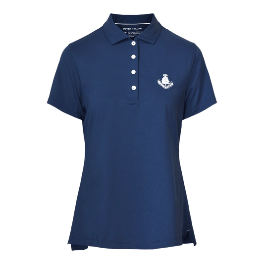 Plain Performance Polo Shirt - Navy