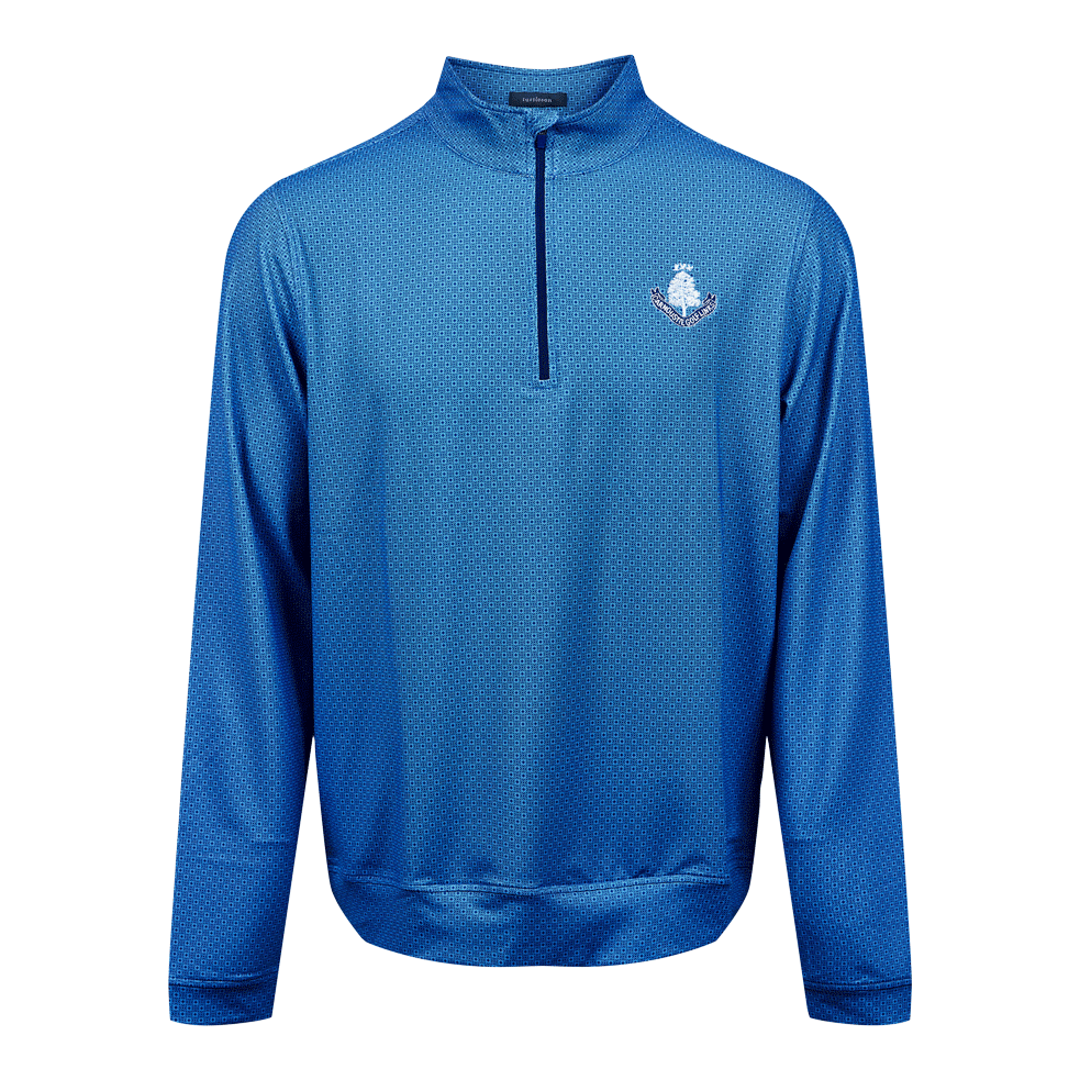 Nate 1/4 Zip Layer - Navy/Luxe Blue
