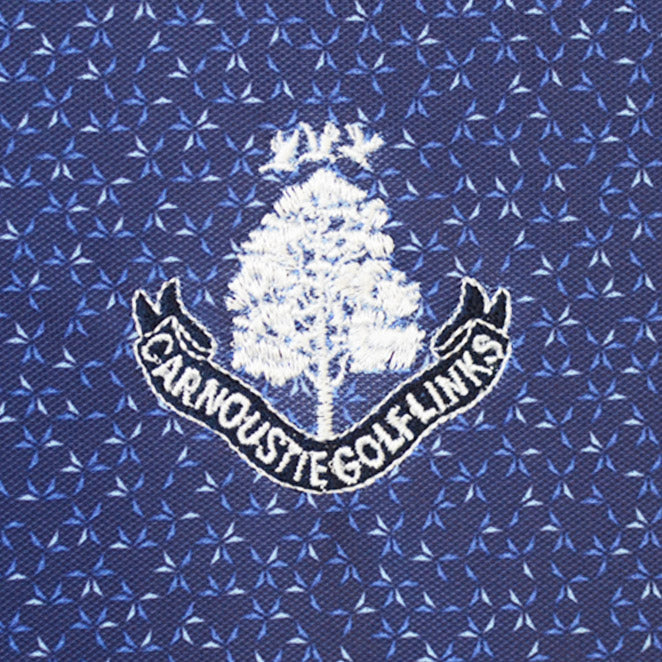 Willis Geo Mesh Performance Polo Shirt - Navy