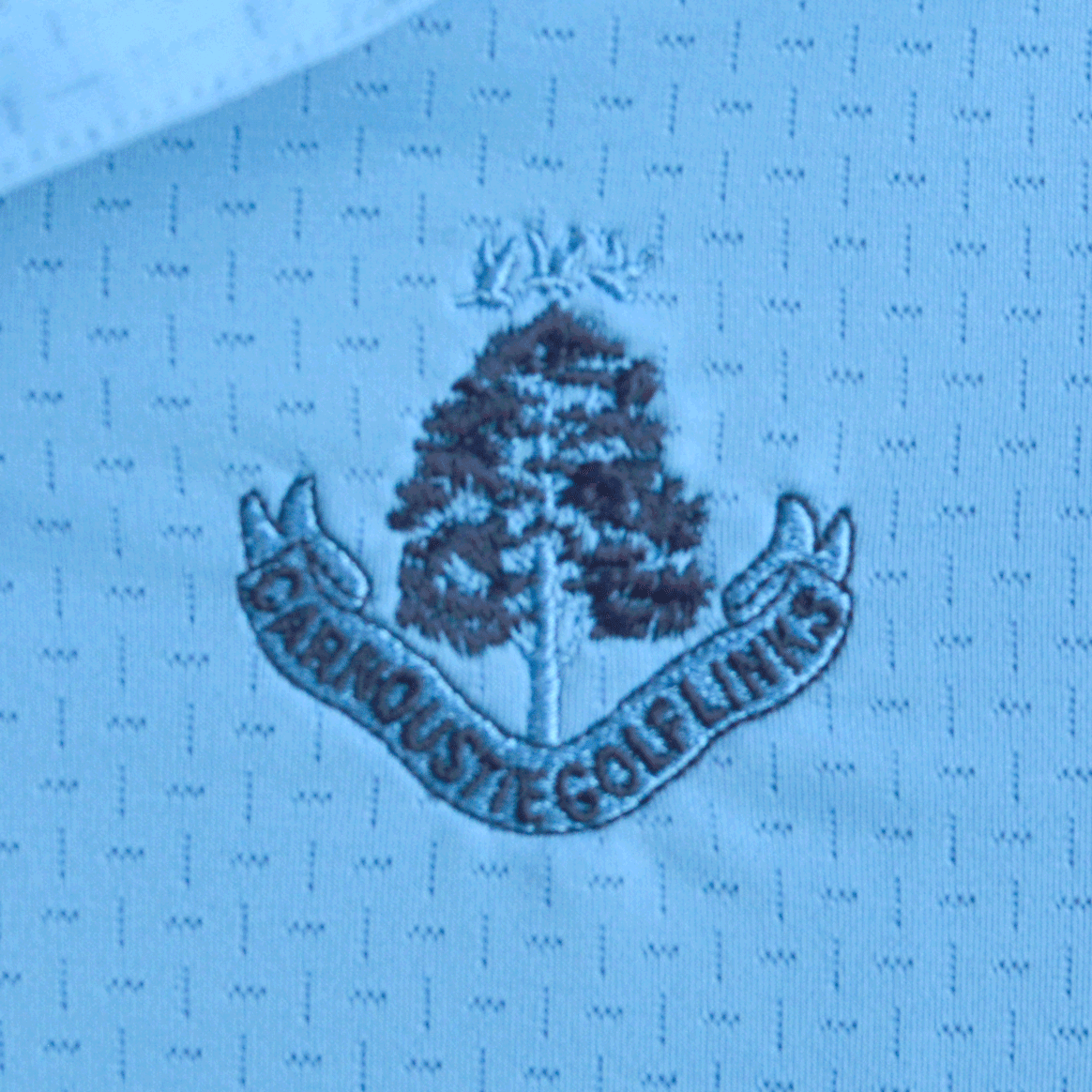 Savin Structure Polo Shirt - Cerulean Blue