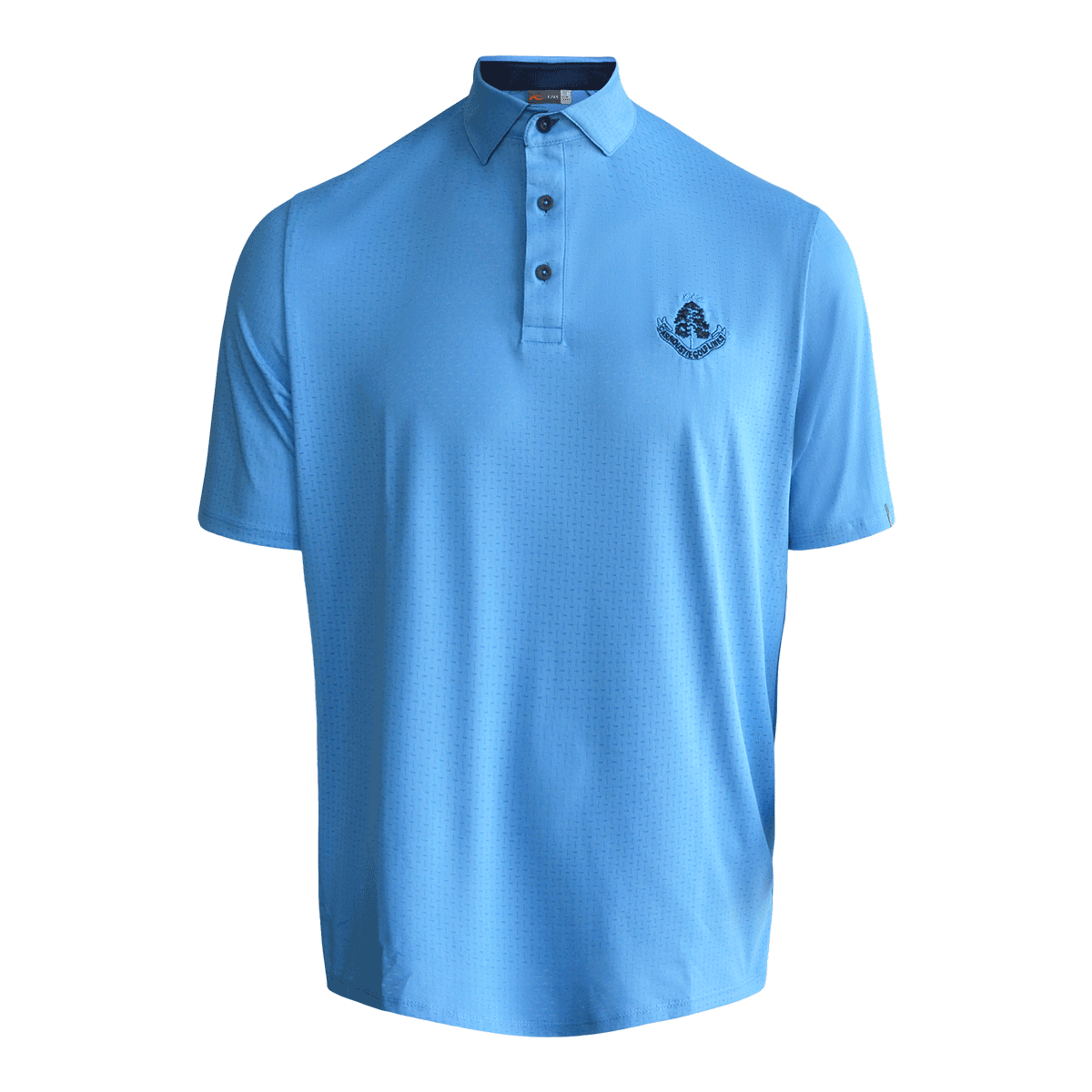 Savin Structure Polo Shirt - Cerulean Blue