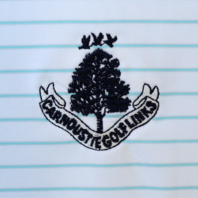 Drum Performance Polo Shirt - White/Radiant Blue