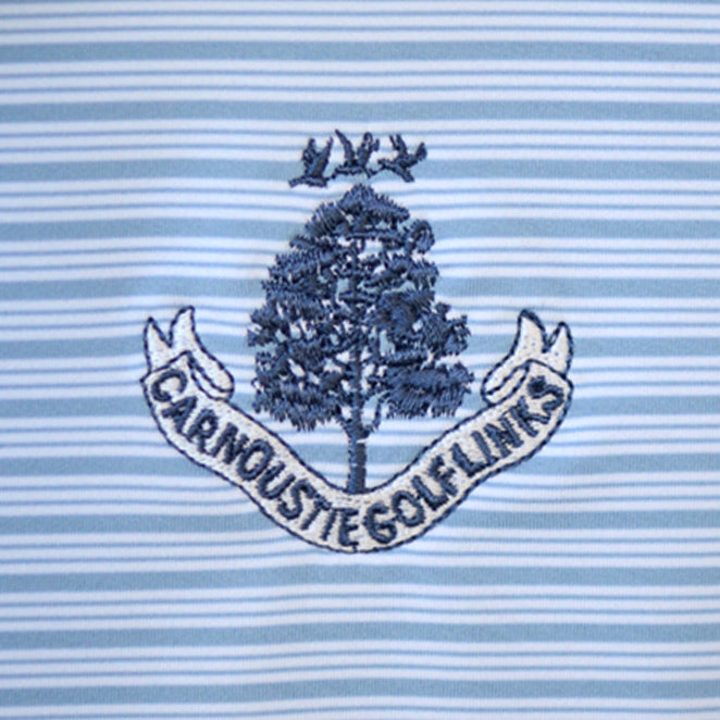 Heritage Stripe Polo Shirt - Lakeside Blue