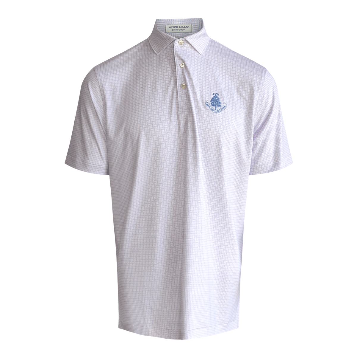 Orbit Performance Polo Shirt - White/Blue Sea