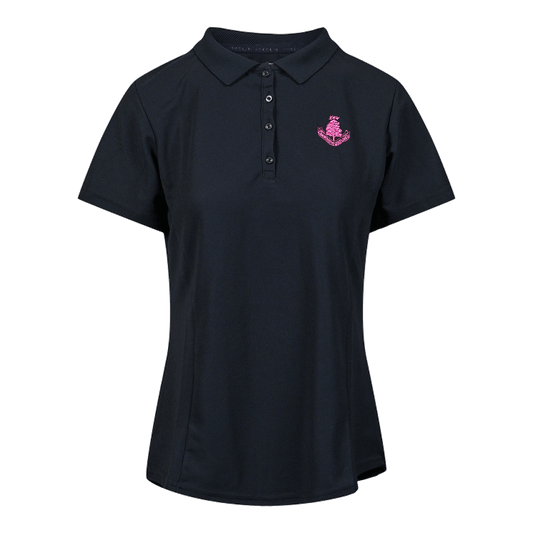 Pro Tech Plain Polo Shirt - Black