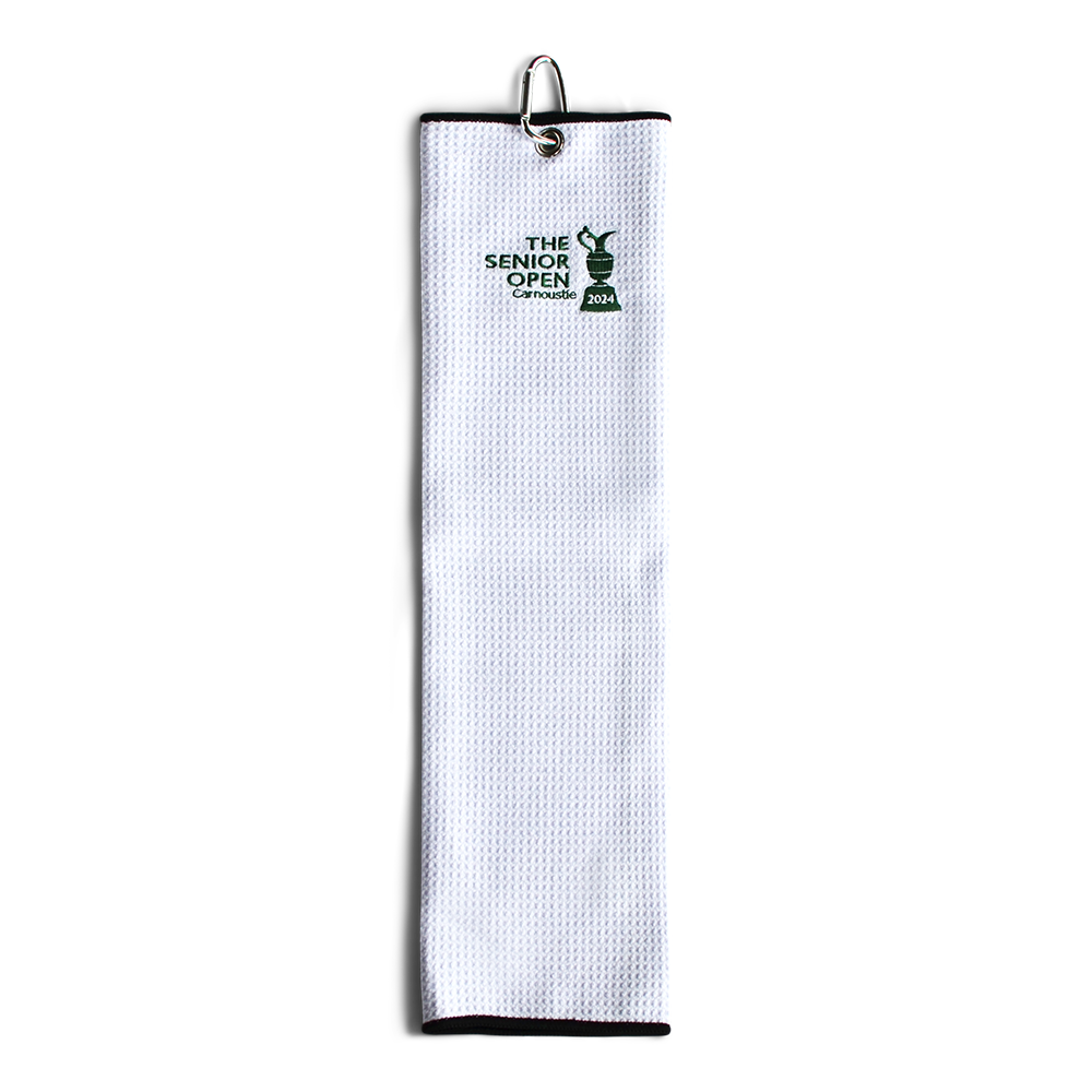 Senior Open Trifold Towel - White