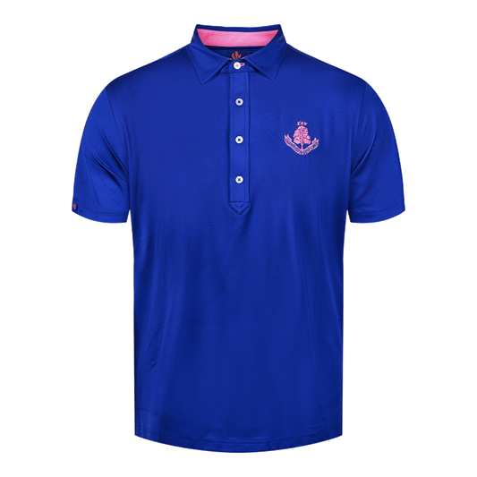 Jimmy Plain Polo Shirt - Navy/Peony