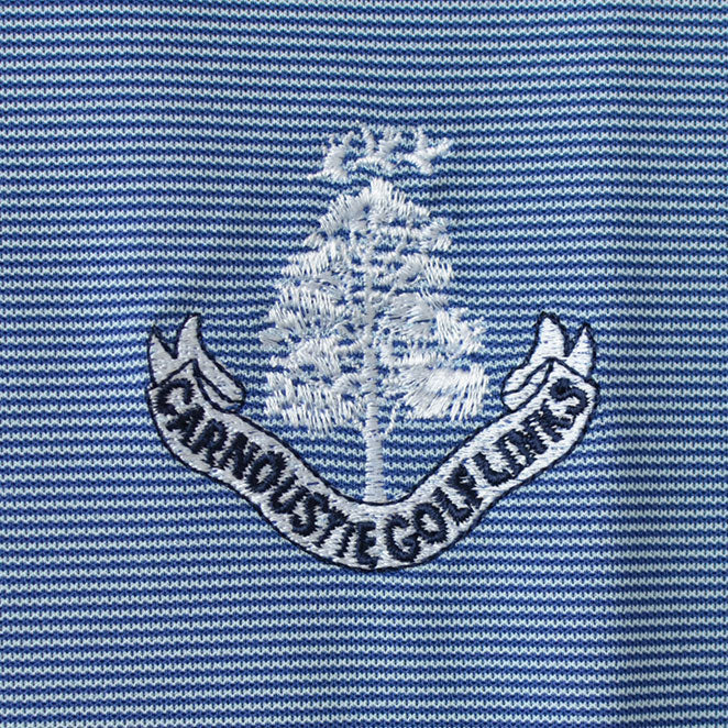 Stripe Polo Shirt - Sky Blue/Navy