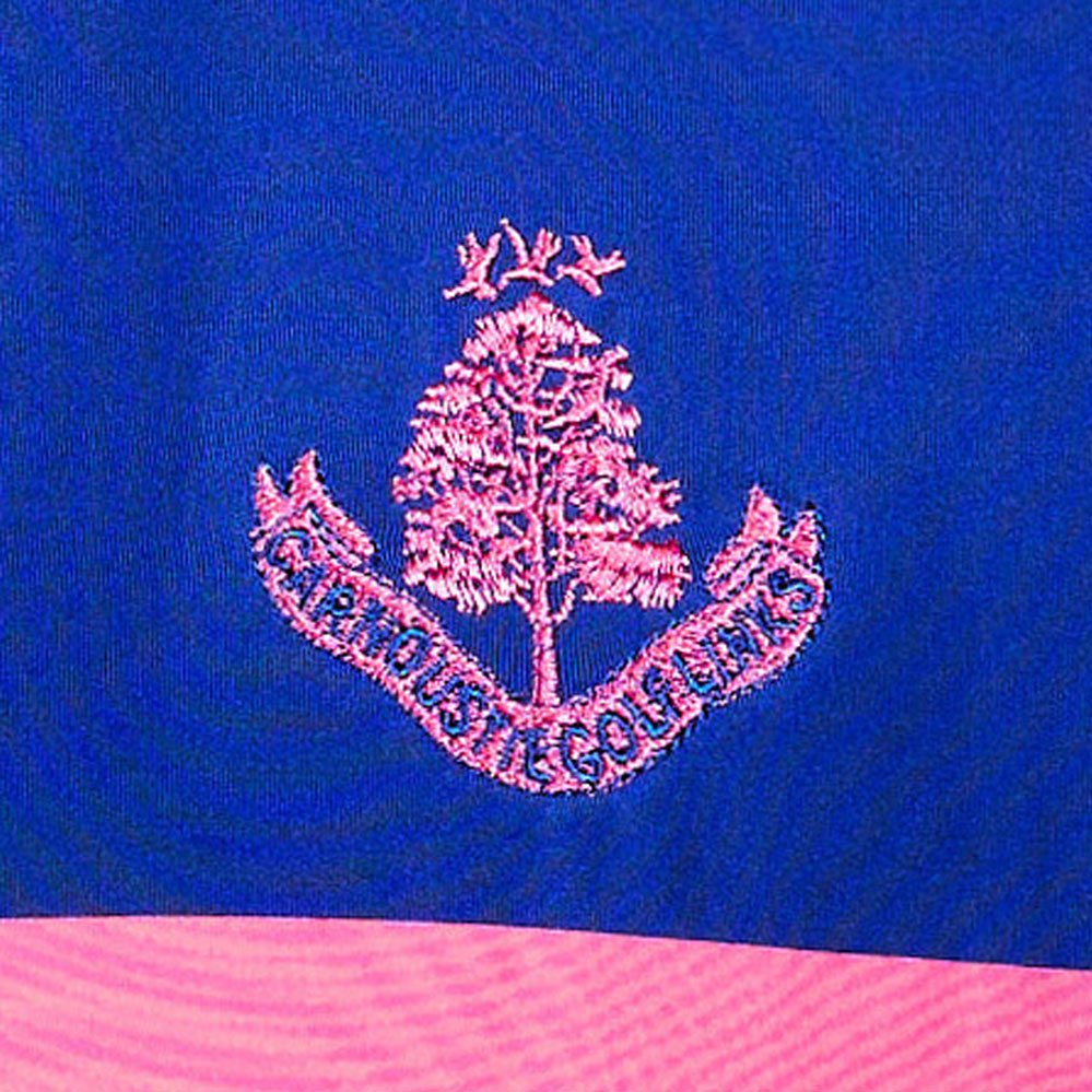 Stripe Polo Shirt - Navy/Peony