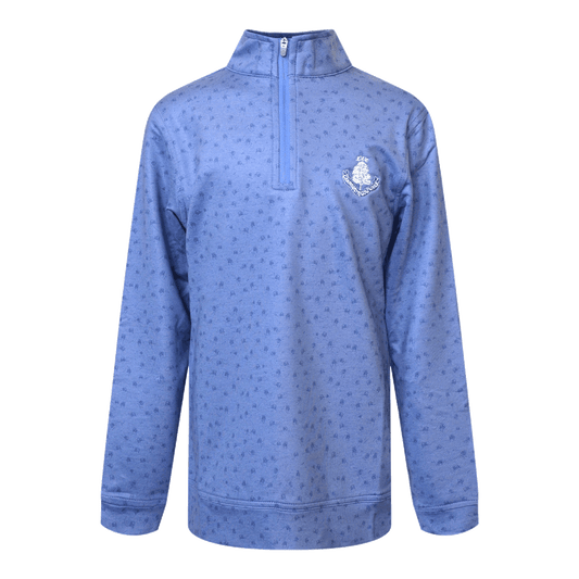 Youth Perth Carts Performance 1/4 Zip - Port Blue
