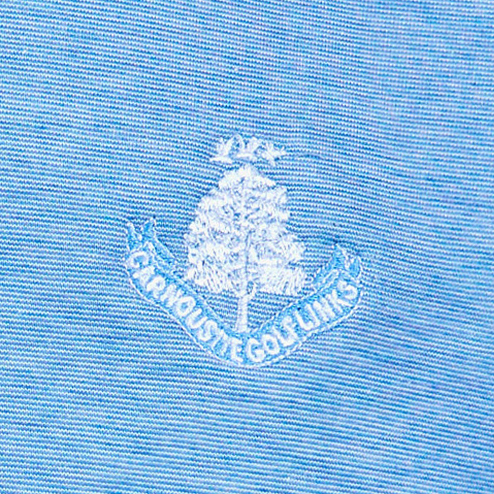 The Zinna Plain Polo Shirt - Heather Light Blue