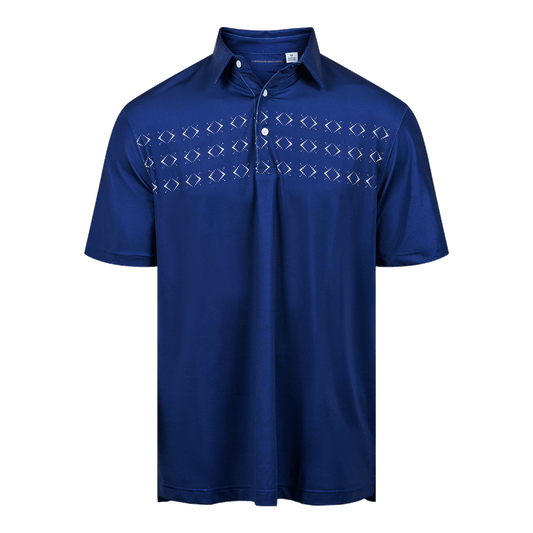 Justin Arygle Polo Shirt - Navy/White