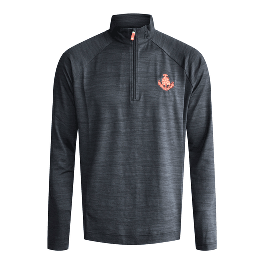 Wave Jacquard Chill Out 1/4 Zip - Black