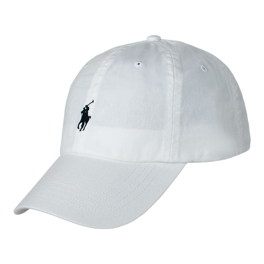 Twill Cotton Cap - No Logo - White