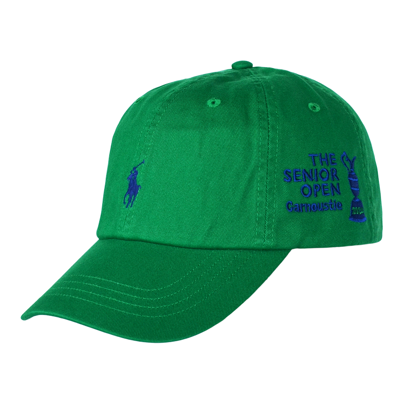 Twill Cotton Cap - Senior Open Logo - Green