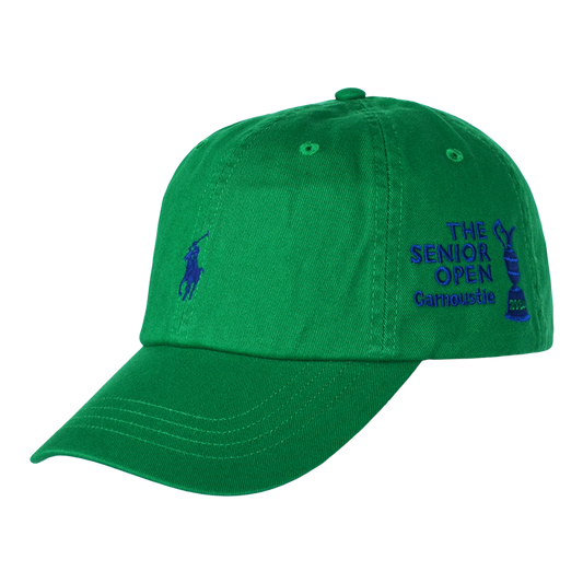 Twill Cotton Cap - Senior Open Logo - Green