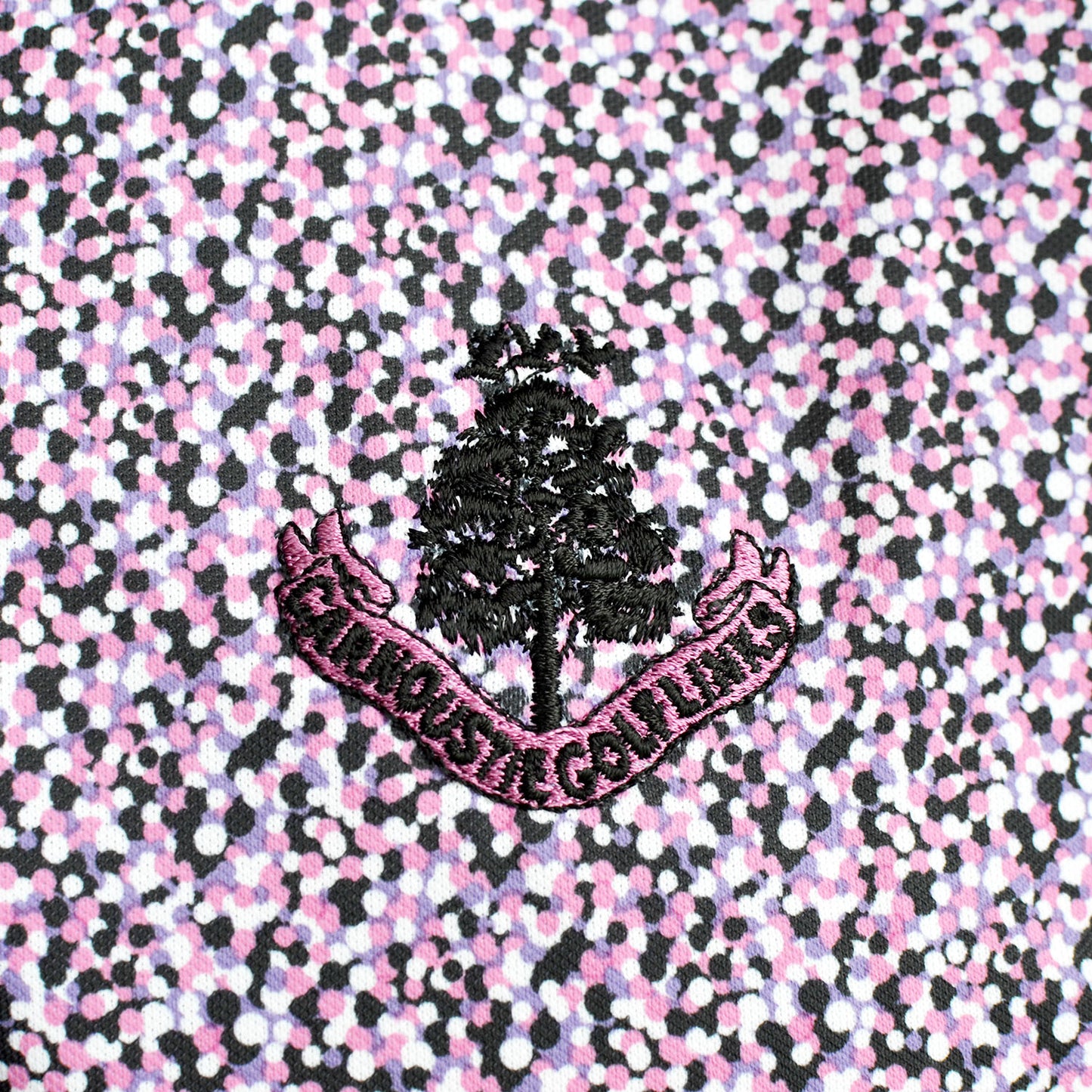 Confetti Print Polo - Violet