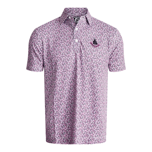 Confetti Print Polo - Violet