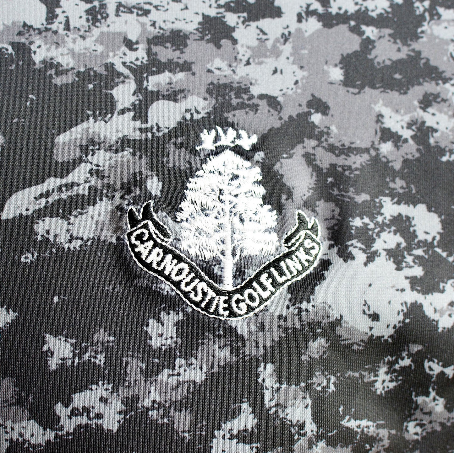 Cloud Camo Print 1/4 Zip - Black
