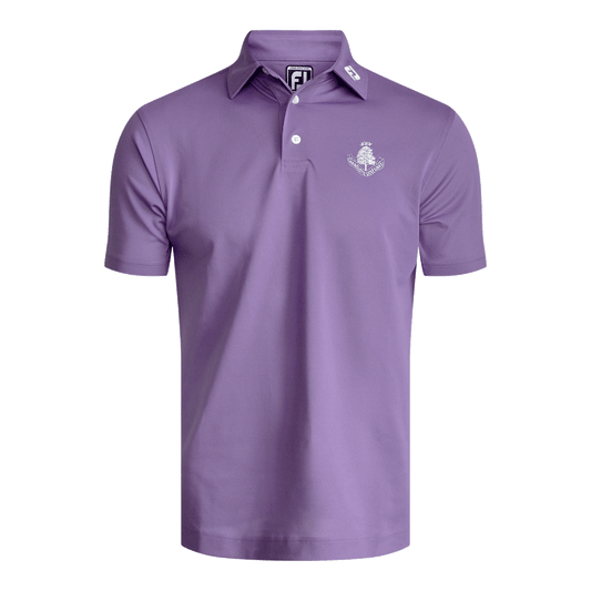 Pique Plain Polo Shirt - Purple