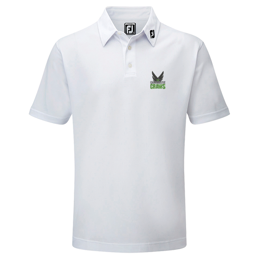 Junior Stretch Pique Solid Polo - White