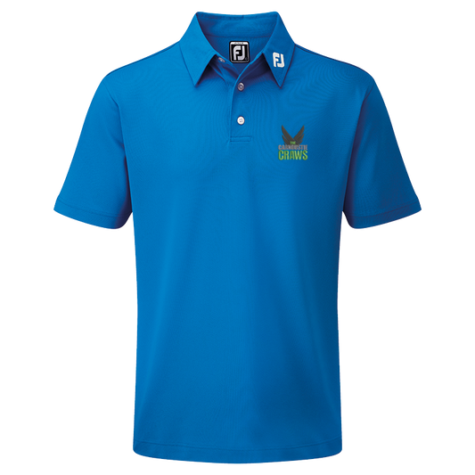 Junior Stretch Pique Solid Polo - Cobalt