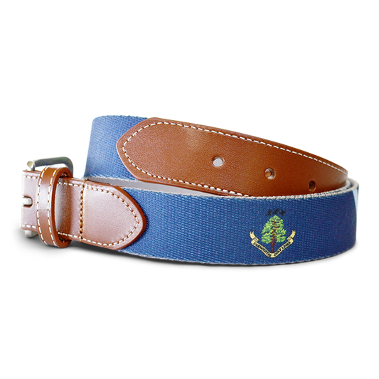 Carnoustie Chromo Custom Belt - Navy/Fjord
