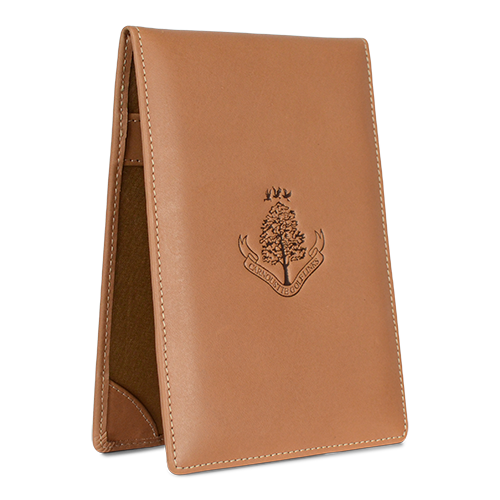 Leather Yardage Book Holder - Naked Tan